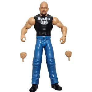 WWE Stone Cold Steve Austin 3:16 Wrestling Figure Loose W/ Accessories 2017